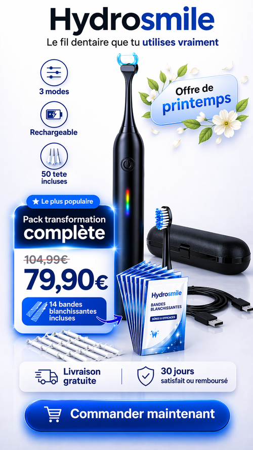 PACK TRANSFORMATION - Fil dentaire électrique - Hydrosmile